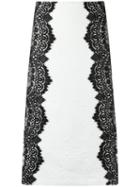 Olympiah - Lace Panels Midi Skirt - Women - Polyester/acetate - 36, Black, Polyester/acetate