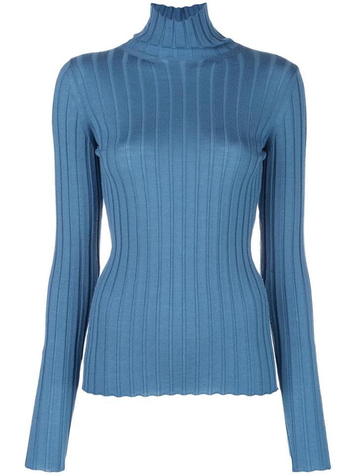 Petar Petrov Karen Turtleneck Knit Jumper - Blue