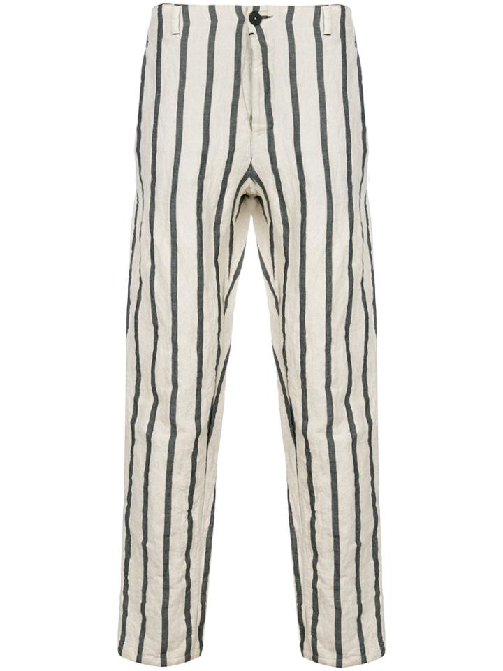 Transit Striped Straight Leg Trousers - Nude & Neutrals