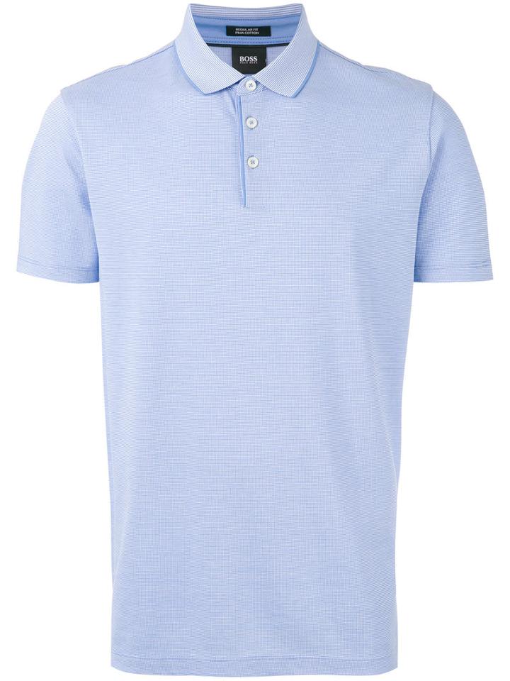 Boss Hugo Boss - Short Sleeve Polo Shirt - Men - Cotton - S, Blue, Cotton