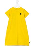 Nununu - Brush Stroke Print Dress - Kids - Cotton - 2 Yrs, Yellow/orange
