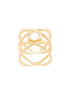 Eva Fehren 18kt Rose Gold Xx Diamond Ring - Silver