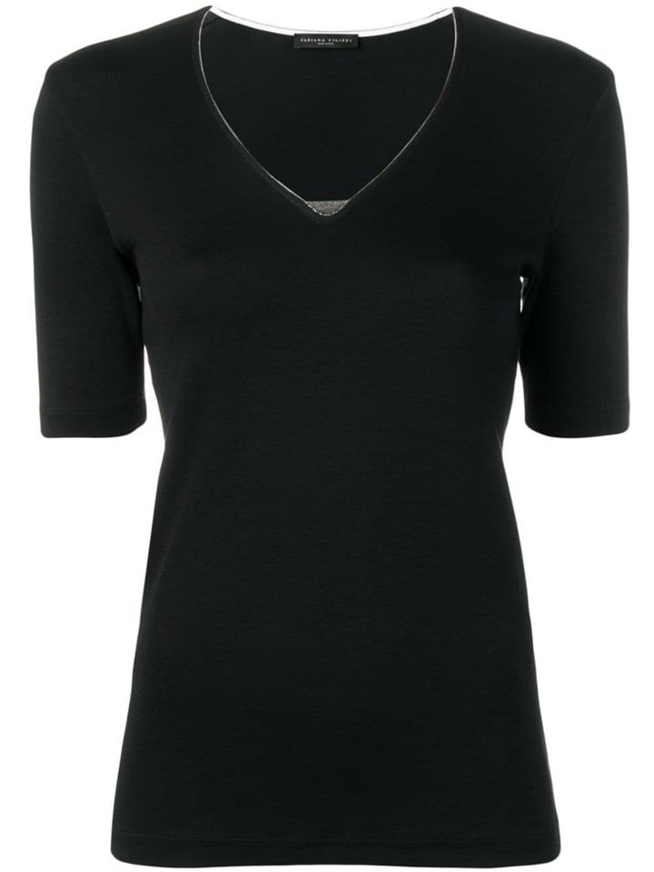 Fabiana Filippi V-neck Sweater - Black