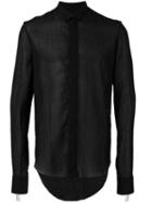 Cedric Jacquemyn Slim-fit Shirt, Men's, Size: 50, Black, Cotton