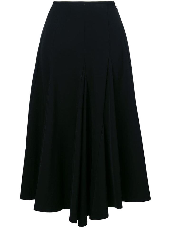 Yohji Yamamoto Pre-owned Asymmetric Midi Skirt - Black