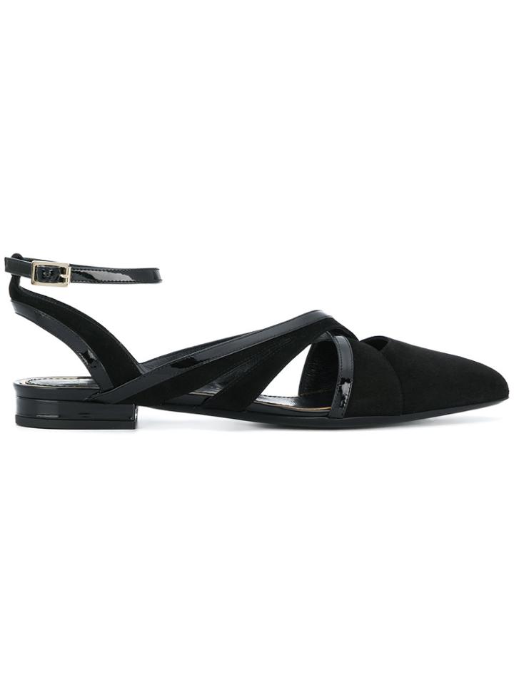Lanvin Pointed Ankle Strap Sandals - Black
