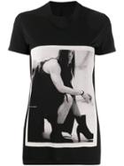 Rick Owens Drkshdw Self-portrait Print T-shirt - Black