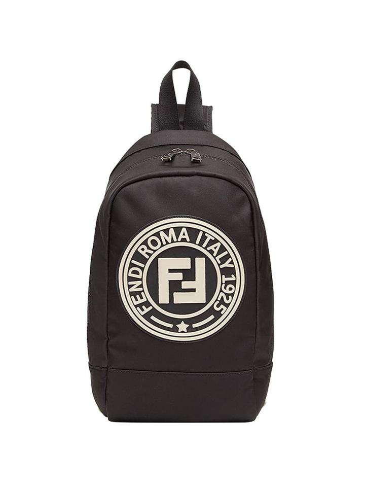 Fendi Kids Logo Cross-body Backpack - Black