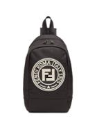 Fendi Kids Logo Cross-body Backpack - Black