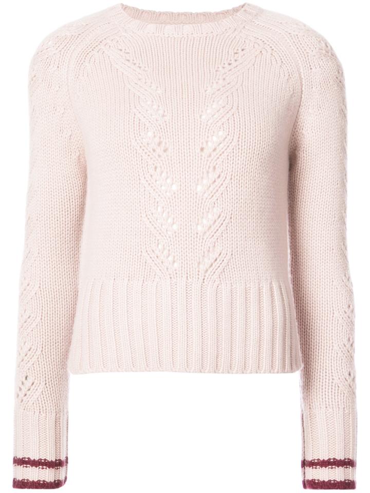 Chinti & Parker Crew Neck Jumper - Pink & Purple