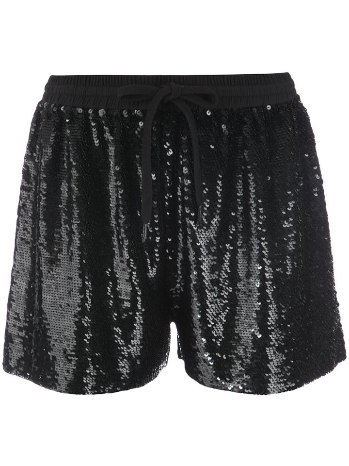 Ashish Sequinned Shorts - Black