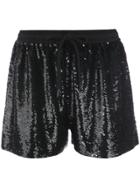Ashish Sequinned Shorts - Black