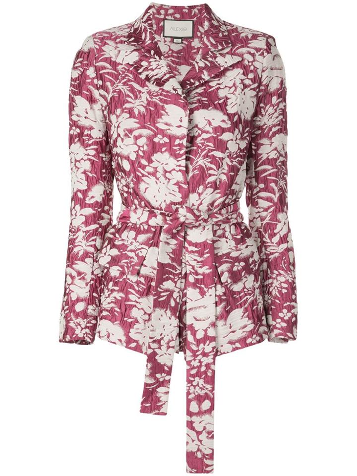Alexis Raquelle Floral Print Blazer - Pink