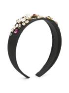 Dolce & Gabbana Kids - Crystal Embellished Headband - Kids - Plastic/polyester - One Size, Black