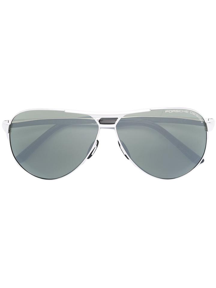 Porsche Design Aviator Sunglasses - Metallic