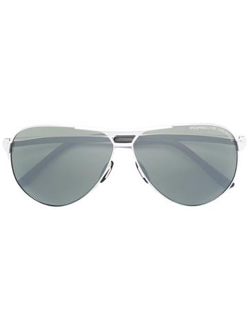 Porsche Design Aviator Sunglasses - Metallic