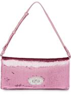 Miu Miu Miu Crystal Sequin Shoulder Bag - Pink