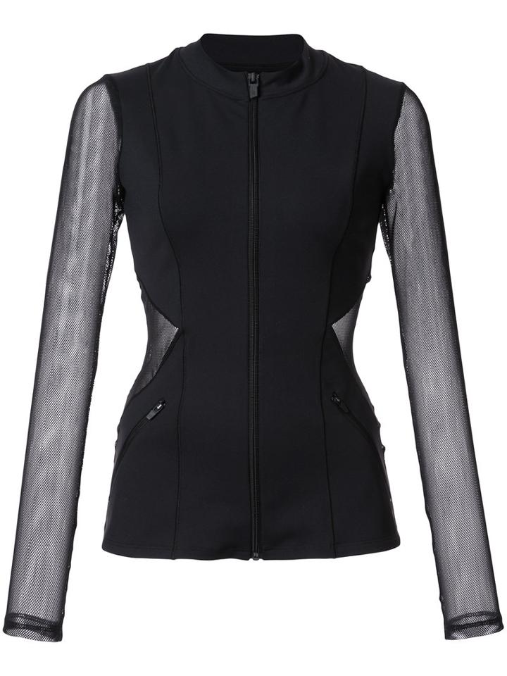 Fitted Sports Jacket - Women - Nylon/spandex/elastane - Xl, Black, Cushnie Et Ochs