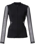 Fitted Sports Jacket - Women - Nylon/spandex/elastane - Xl, Black, Cushnie Et Ochs