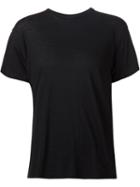 R13 Crew Neck T-shirt, Women's, Size: Medium, Black, Cotton/cashmere