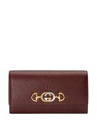 Gucci Gucci Zumi Continental Wallet - Red