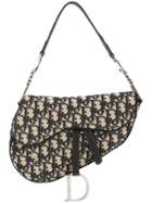 Christian Dior Pre-owned Trotter Saddle Shoulder Bag - Neutrals