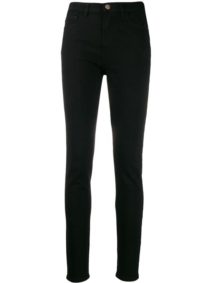 Ea7 Emporio Armani Slim-fit Denim Jeans - Black
