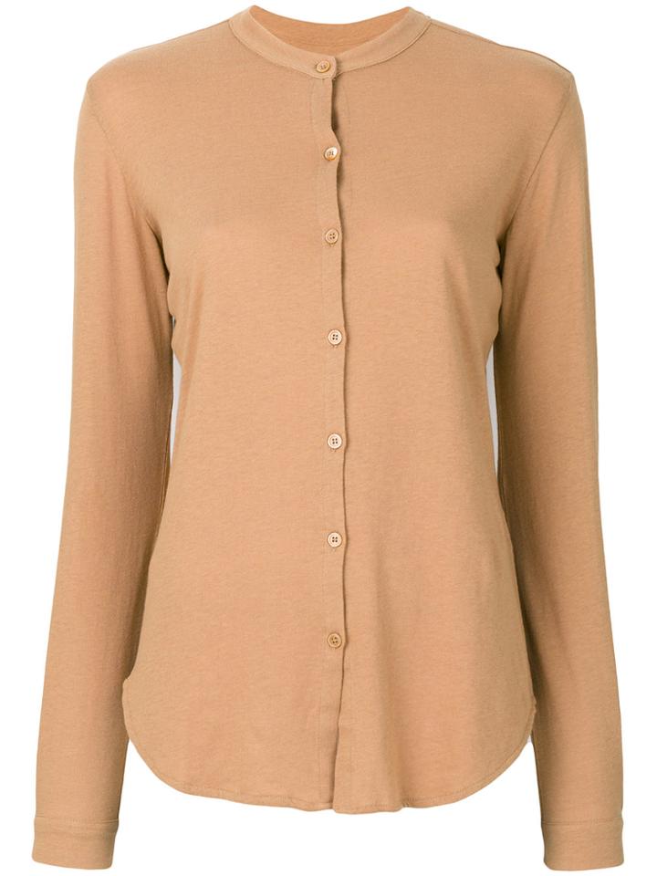 Majestic Filatures Round Neck Shirt - Brown