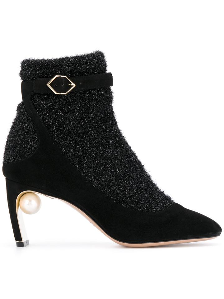 Nicholas Kirkwood 70mm Lola Pearl Sock Pumps - Black