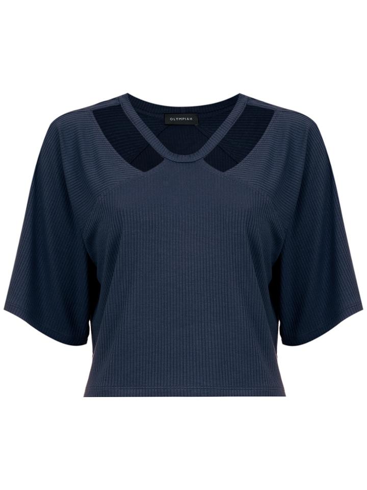 Olympiah Camino Cropped Top - Blue