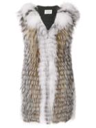 Yves Salomon Fox Fur Renard Vest - Multicolour