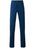 Pt01 - Jacquard Trousers - Men - Cotton/spandex/elastane - 54, Blue, Cotton/spandex/elastane