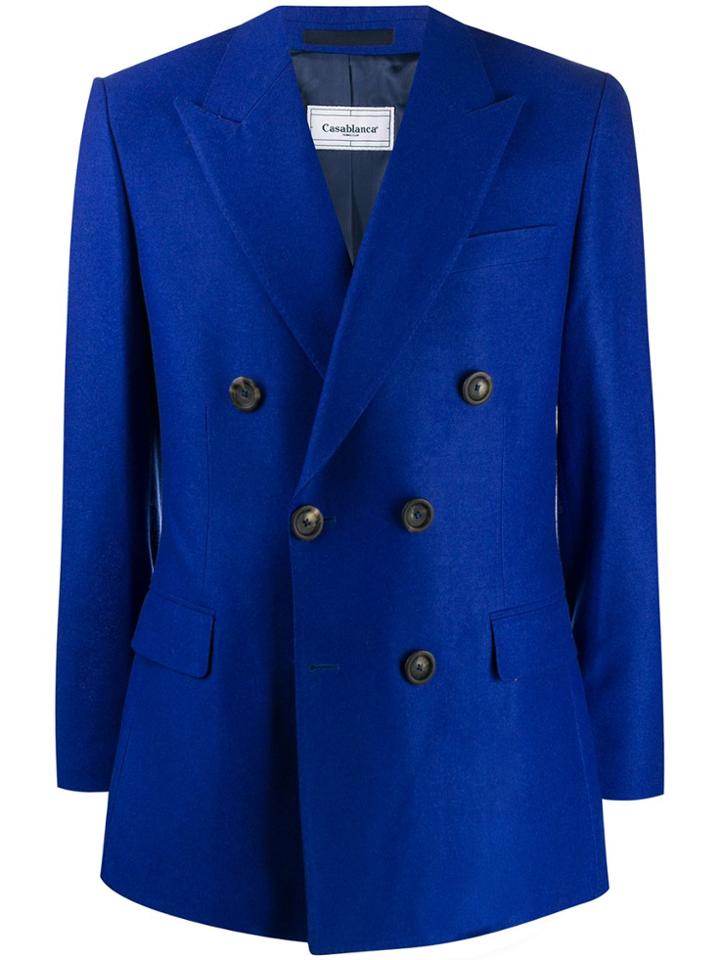 Casablanca Double-breasted Dinner Jacket - Blue