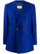 Casablanca Double-breasted Dinner Jacket - Blue