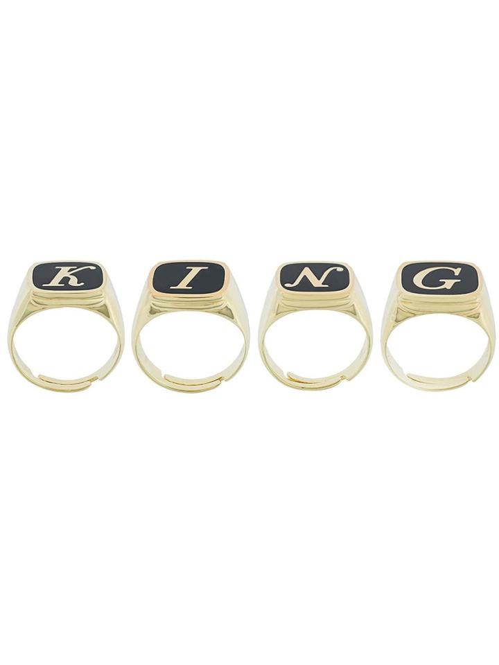 Dolce & Gabbana Dolce & Gabbana King Ring Set - Black