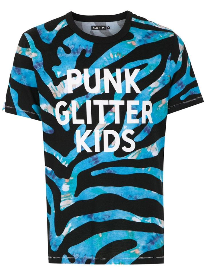 Àlg Camiseta Zebra Tie Dye - Blue