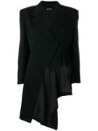 Comme Des Garçons Pre-owned 1998 Asymmetric Coat-tail - Black