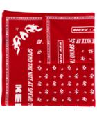 Kenzo Printed Scarf, Women's, Red, Cotton