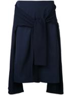En Route - Layered A-line Skirt - Women - Polyester - 1, Blue, Polyester
