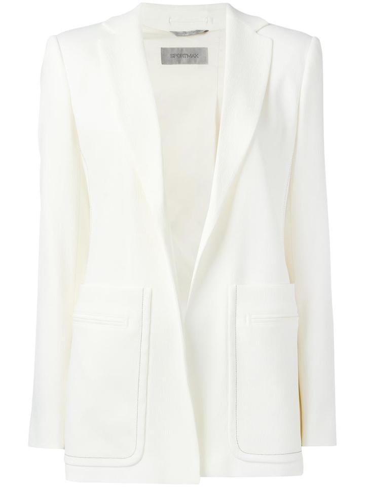 Sportmax 'joice' Jacket, Women's, Size: 38, White, Acetate/viscose/spandex/elastane/viscose