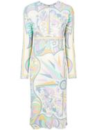 Emilio Pucci Printed Midi Shift Dress - Multicolour