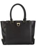 Salvatore Ferragamo Gancio Clasp Tote Bag - Black