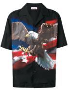 Palm Angels Eagle Bowling Shirt - Black