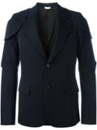 Comme Des Garçons Homme Plus Two Button Blazer, Men's, Size: Xs, Blue, Cupro/wool