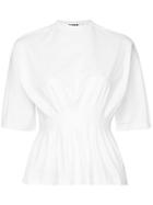 Jil Sander Fitted Waist Blouse - White