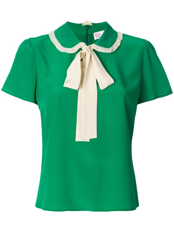 Red Valentino Pussy-bow Fastening Blouse - Green