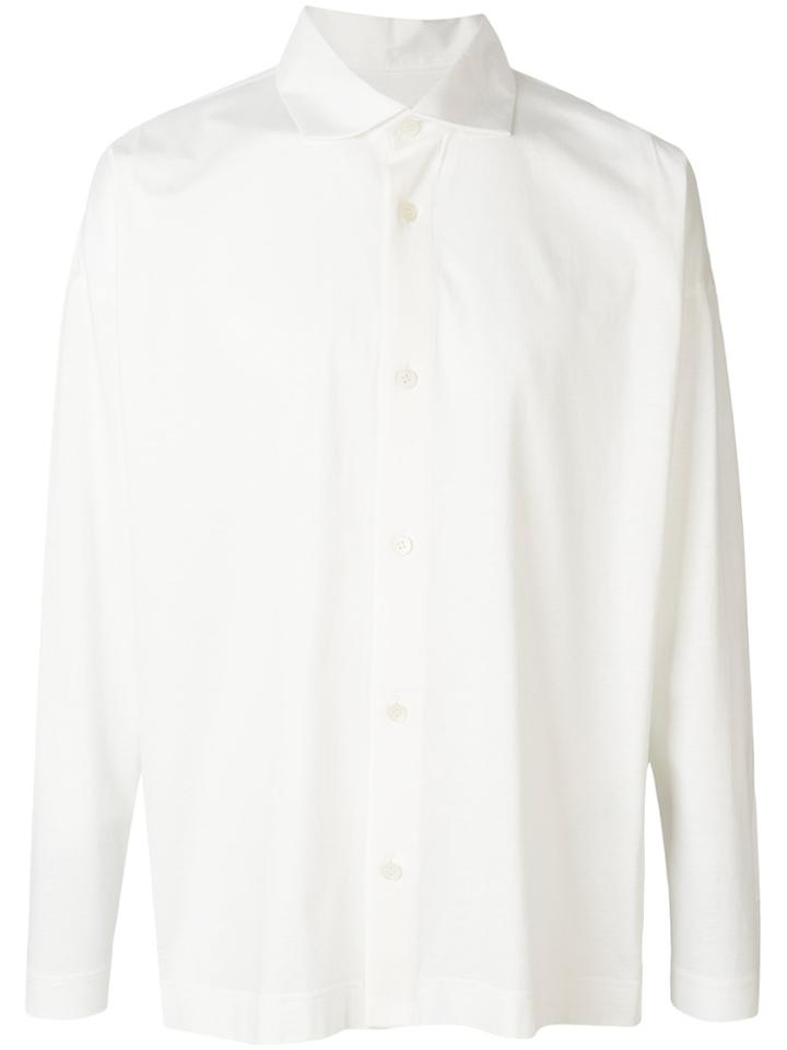 Homme Plissé Issey Miyake Plain Button-down Shirt - White