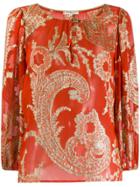Yves Saint Laurent Vintage 1976's Embroidered Blouse