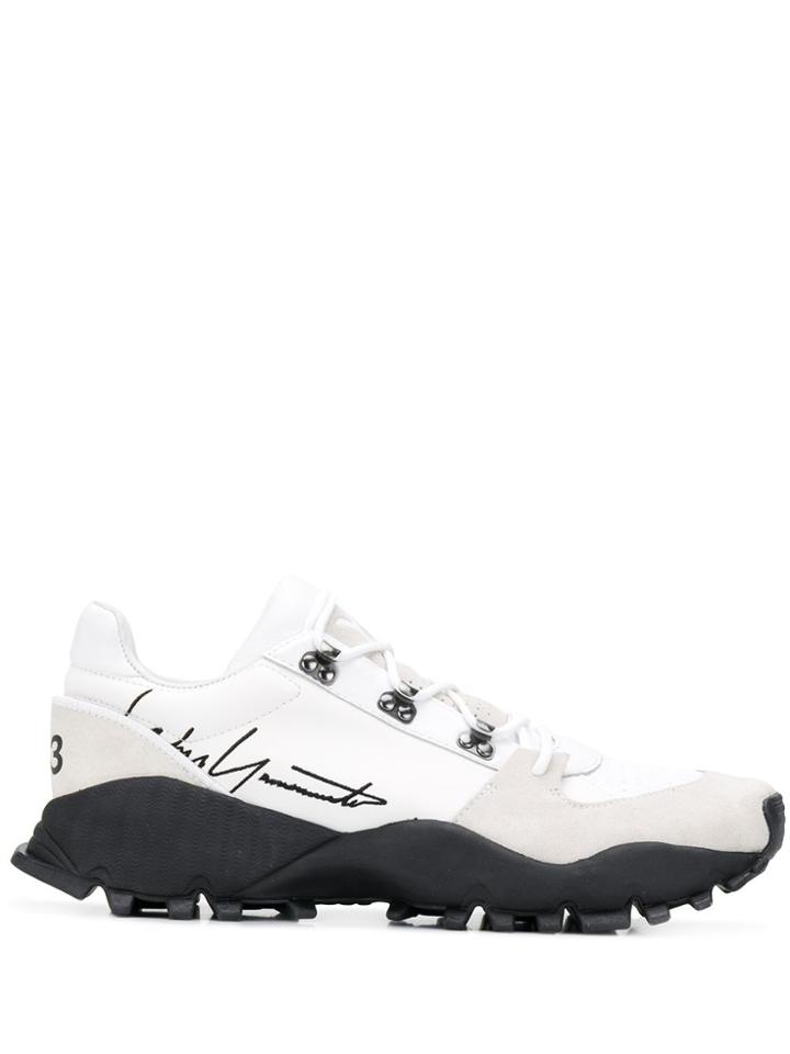 Y-3 X Adidas Kyoi Trail Signature Trainers - White