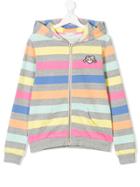 Little Marc Jacobs Striped Hoodie - Grey